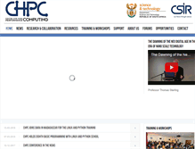 Tablet Screenshot of chpc.ac.za